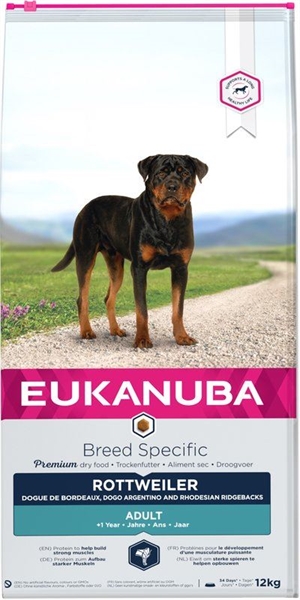 12 kg Eukanuba Rottweiler Hundefutter mit Huhn