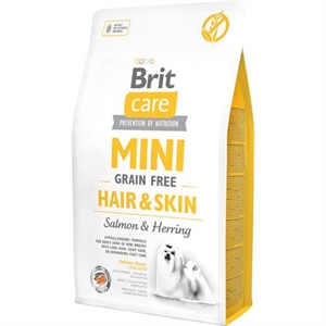 2 kg Brit Care Mini langes feines Haar - mit Lachs