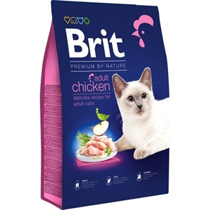 8 kg Brit Premium by Nature Katzenfutter Adult mit Huhn 1 bis 7 Jahre