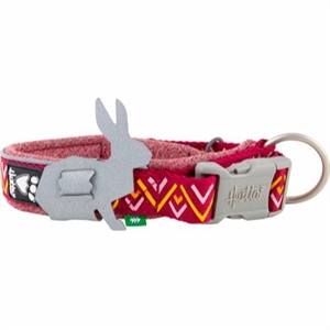 Hurtta Razzle-Dazzle Hundehalsband mit einem Verstellbereich von 43 bis 55 cm in Rot