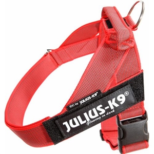 Julius K9 Hundegeschirr Str. 1 - Large - Brustumfang von 63 bis 85 cm Rot