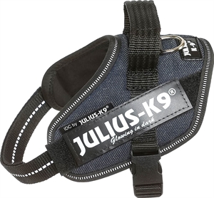 Julius K9 IDC - Hundegeschirr - Brustumfang 40 bis 53 cm dunkel Jeans Größe Mini-Mini