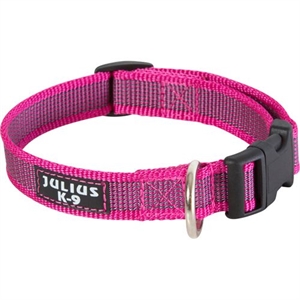 K9 Hundehalsband Schließbereich 27 bis 42 cm - 20 mm - pink
