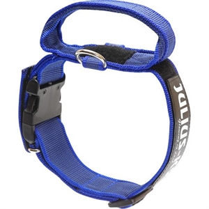 K9 Hundehalsband mit Griff Schließintervall 47 bis 67 cm - blau