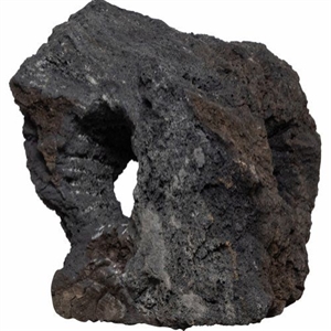 Lavahöhle für Aquarien mit 3 Löchern Medium - 2 kg - schwarz