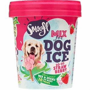 Smoofl Hunde-Eiscreme-Mix mit Erdbeeren 160 g