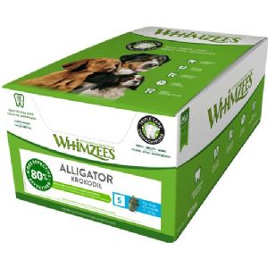 150 Stück Whimzees Alligator Hundeleckereien small a15g - für Hunde von 7 bis 12 kg - glutenfrei