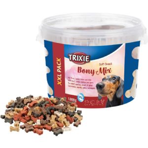 1,8 kg Trixie Soft-Snack Bony Mix - XXL-Packung für Hunde - mit Hähnchen und Wild