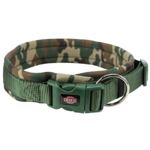 Trixie Premium Hundehalsband 56 - 62 cm 25 mm camouflage und grün