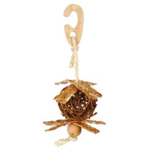 Trixie Wellensittich und Kanarienvogel lebensnahes Spielzeug - Weidenball 18 cm