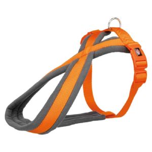 Trixie Premium Hundegeschirr 30 bis 55 cm - 15 mm - orange und schwarz